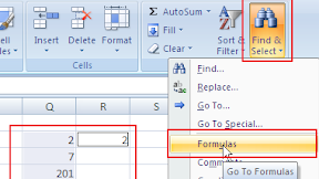 Cara Menemukan Cell Yang Berisi Rumus Dengan Menggunakan Menu Find & Select Dalam Excel
